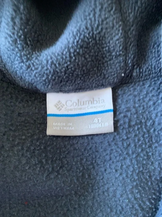 Columbia Dark Navy Fleece Hooded Jacket - Picture 3 of 3
